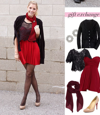 Holiday outfits for women - the must-have dress for holidays gift exchange events