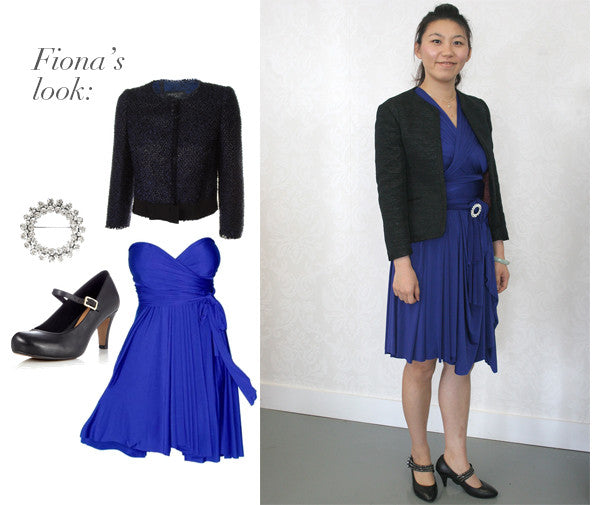 Find out how to style a convertible dress with a blazer for the perfect office outfit