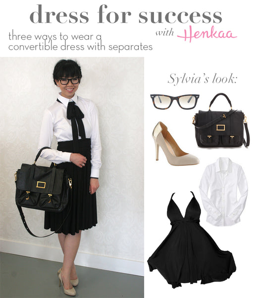 three ways to wear a convertible dress for work - convertible dress