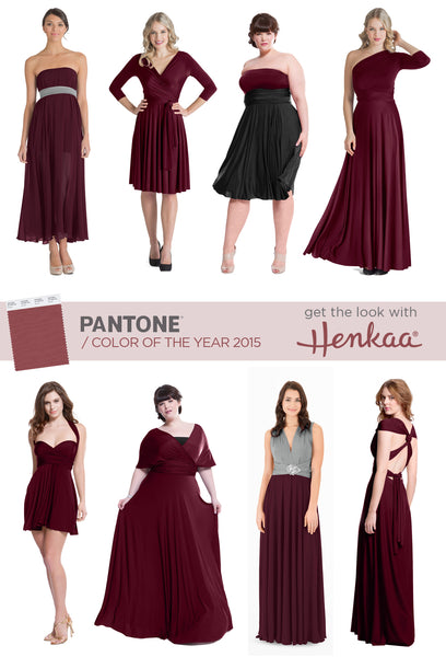 The Pantone color of the year 2015 is Marsala! Get the look with Henkaa's Burgundy Wine
