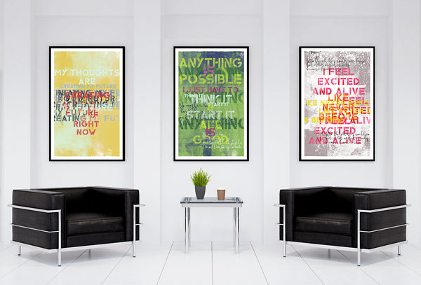 affirmation art. wisdom words. painting and prints.
