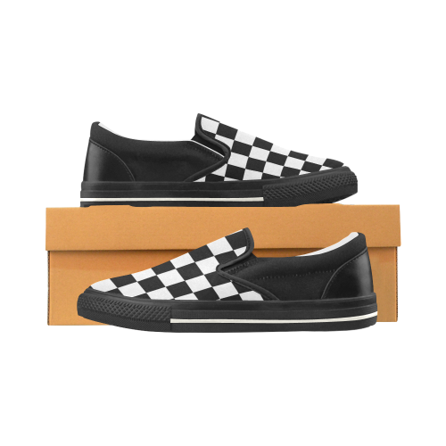 checkered canvas shoes