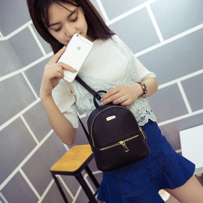 womens leather mini backpack