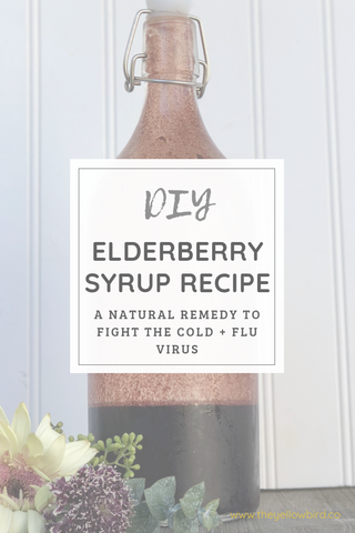 DIY Elderberry Syrup Recipe Yellow Bird Blog