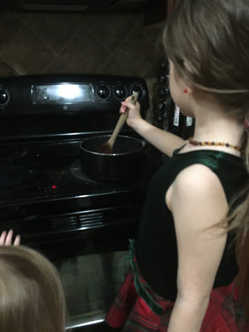 kids making elderberry syrup yellow bird blog easy recipe