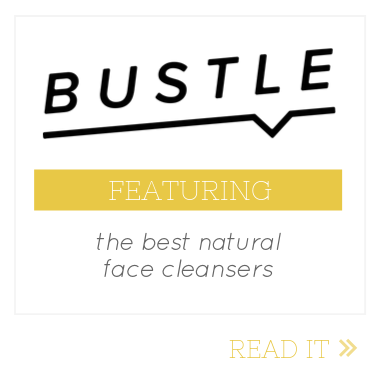 bustle best natural face cleansers feature