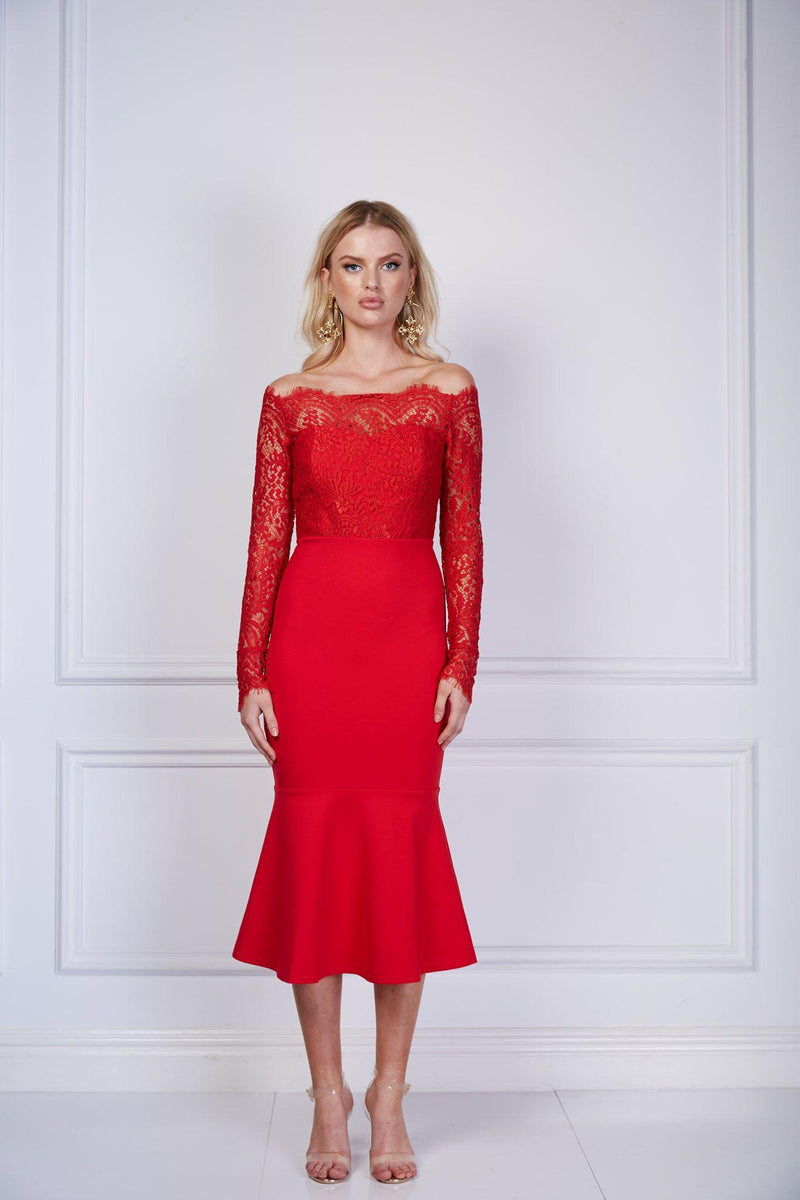 loreta red dress