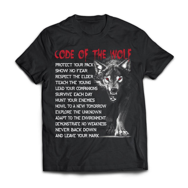 American made, Viking T-shirt, Code Of Wolf, Back ...