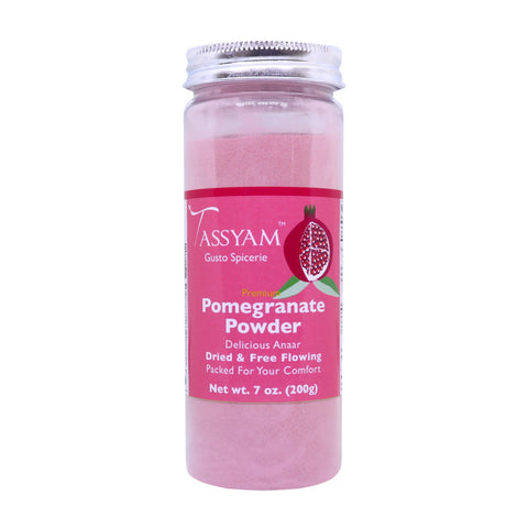 Tassyam Pomegranate Juice Powder 200g Bottle | Vegan & Natural Anaar, Spice, Tassyam - Best Indian Teas