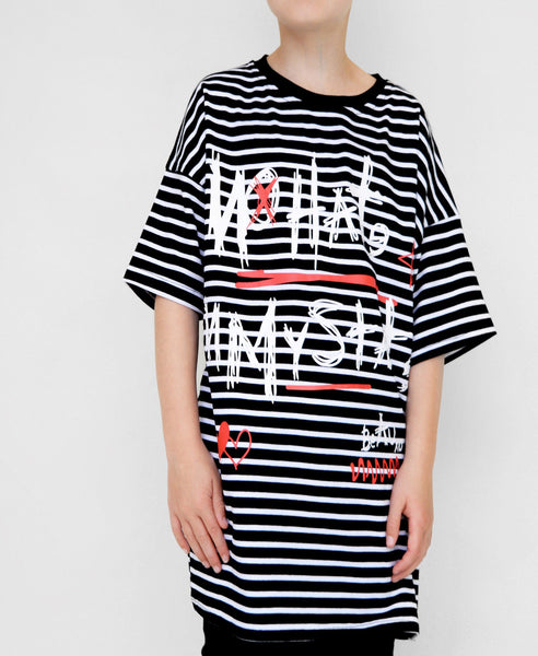 Beau Bella No Hate Stripe Tee(1 left)