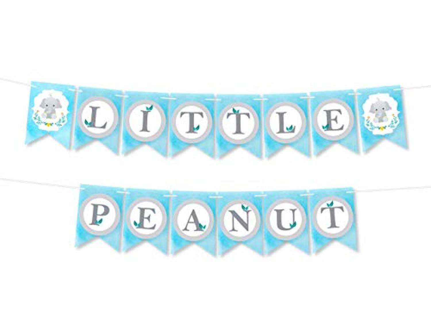 biografi mixer Vil have Little Peanut Baby Shower Boy Banner Decoration-Dumbo Party Supplies- Blue  Party Home Decorations Party Kit-little Elephant Blue Baby Shower Banner  Pennant Or Birthday Party Elephant Decor – BOSTON CREATIVE COMPANY
