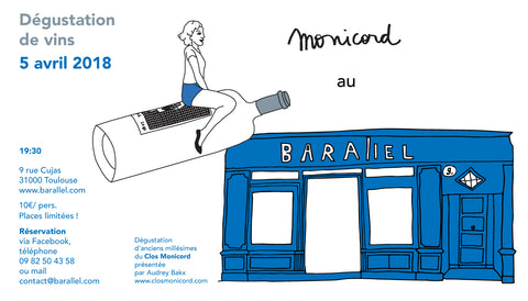 Monicord x Barallel wine tasting Toulouse 