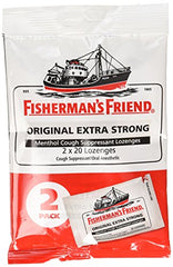 Fishermans Friend Extra Strong Menthol Cough Suppressant 40 Lozenges Each