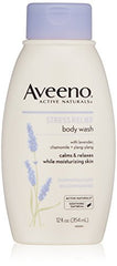 Aveeno Active Naturals Body Wash Stress Relief 12 Ounce Each