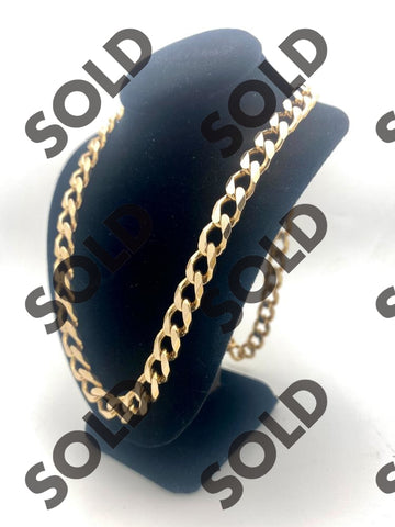 A large 10Kt gold chain for sale at Nicol Street Pawnbrokers