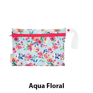 Smart Bottoms Small Wet Bag Aqua Floral