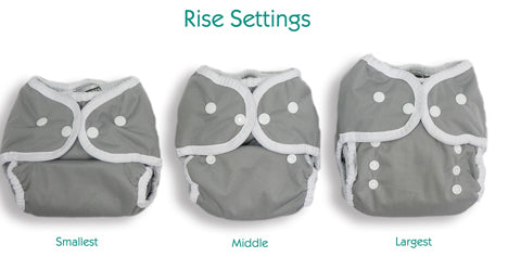 Thirsties Duo Wrap rise settings