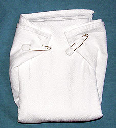 pinned flat birdseye diaper