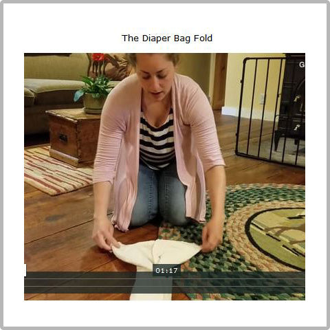 how to fold flat diapers