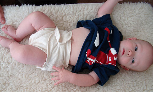 7 months old in organic diaper
