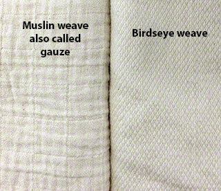 compare muslin and birdseye