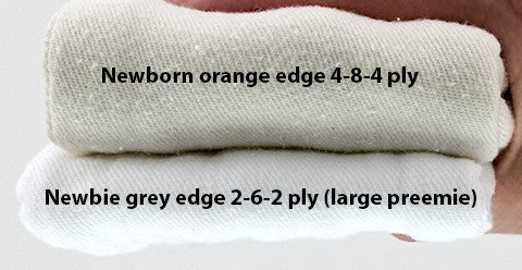 newbie and newborn comparison of thickness absorbency