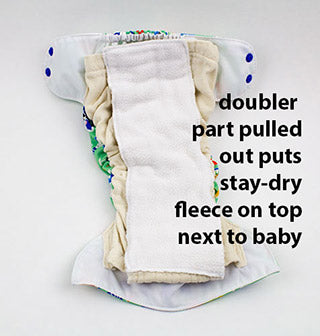 inside an organic diaper
