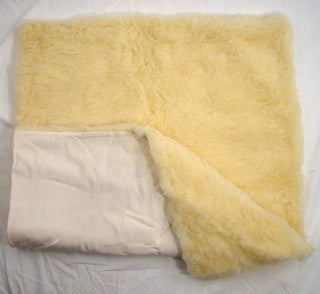 snugglewool cotton on back side of wool blanket