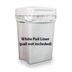 white diaper pail liner