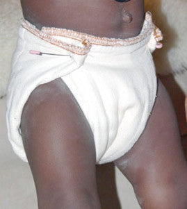 cotton brown edge large diaper