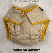 small no closure diaper