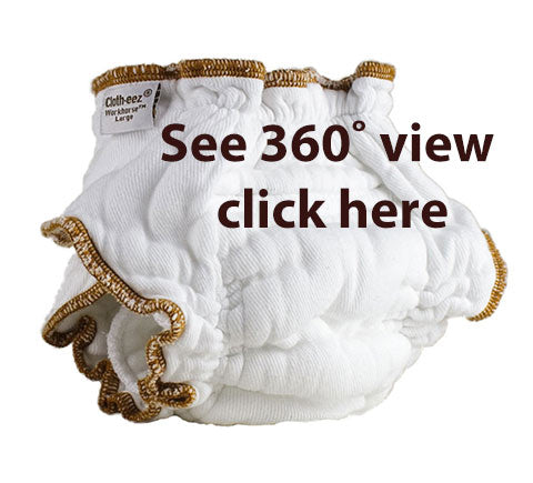 360 degree view of workhorse cloth diaper