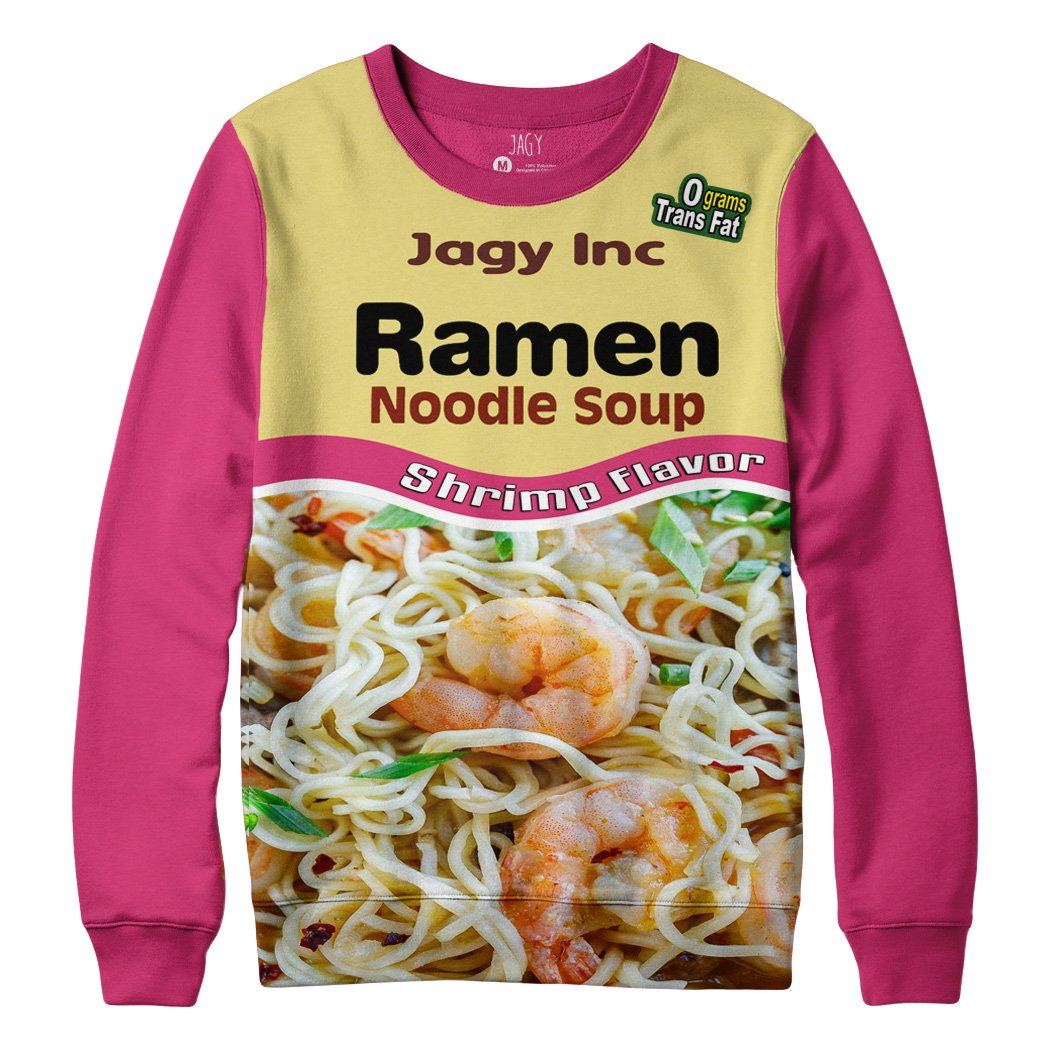 shrimp ramen noodle hoodie