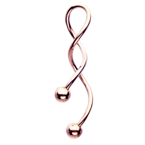 Totally Twisted Belly Ring in 14K Gold 