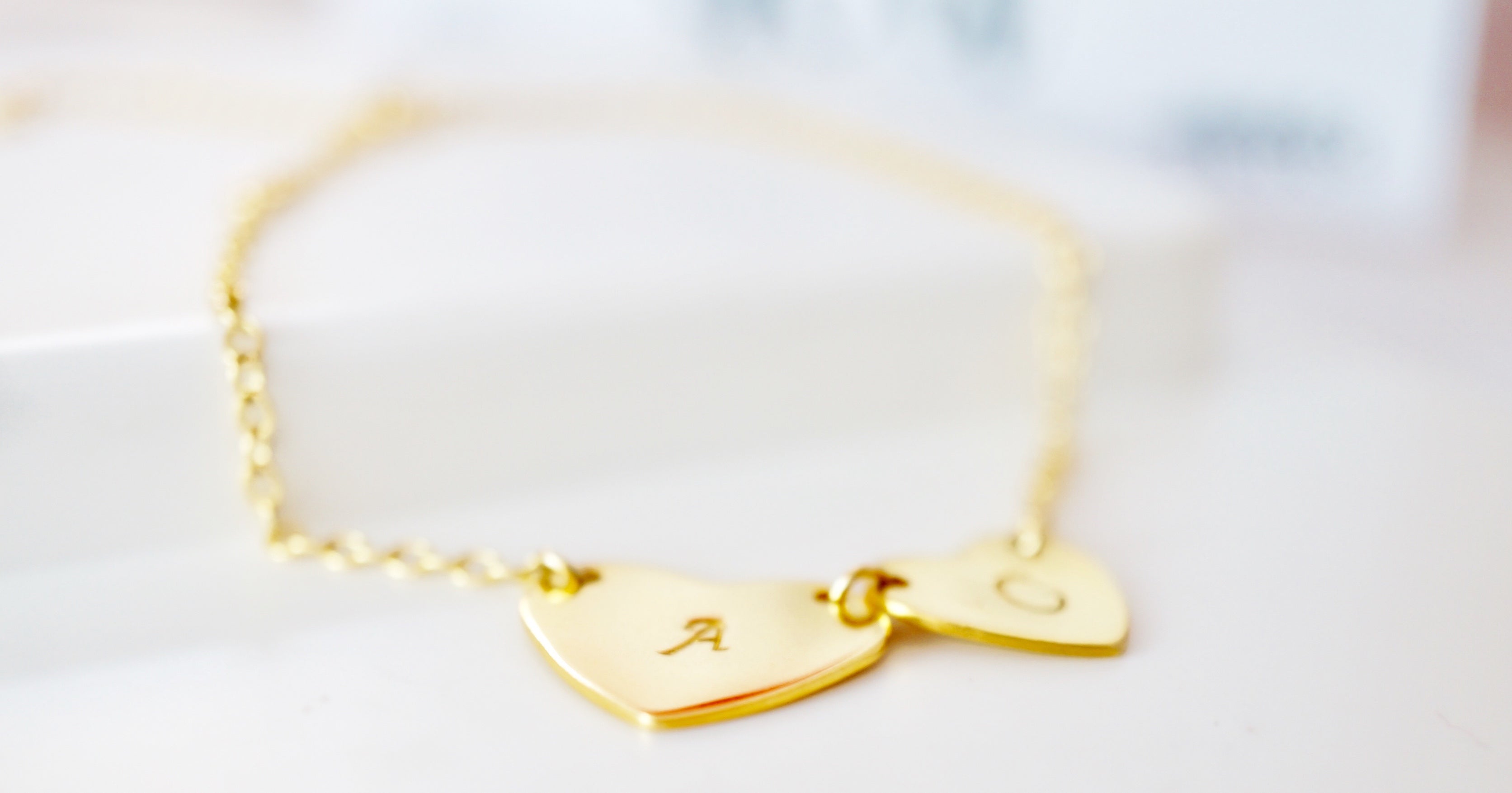 zivanora heartbeat customized gold bracelet