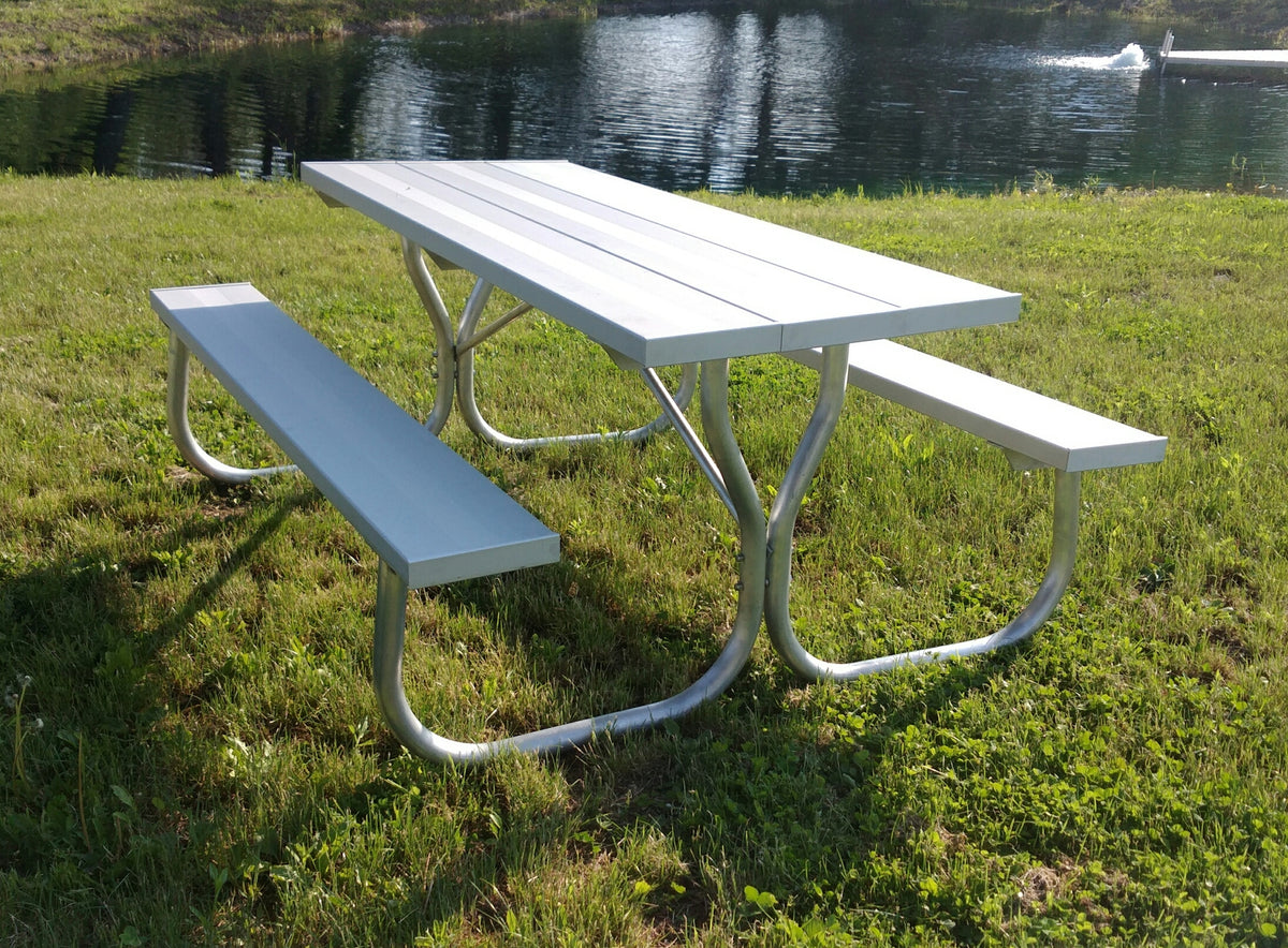 All Aluminum Picnic Table With Stainless Steel Hardware Rosendale Picnic Tables