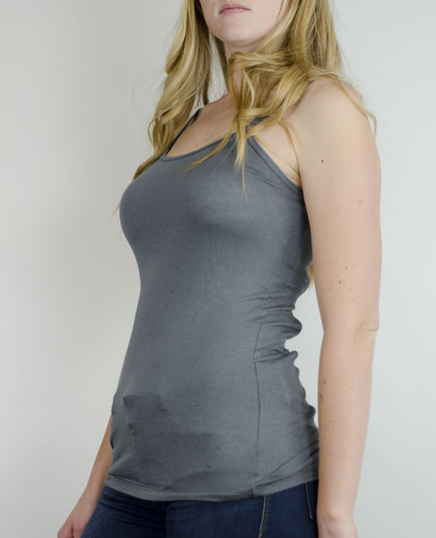 gray camisole