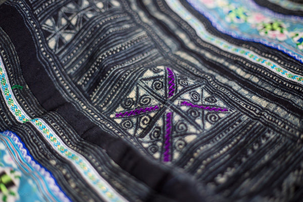 Embroidered hill tribe fabric | Thailand