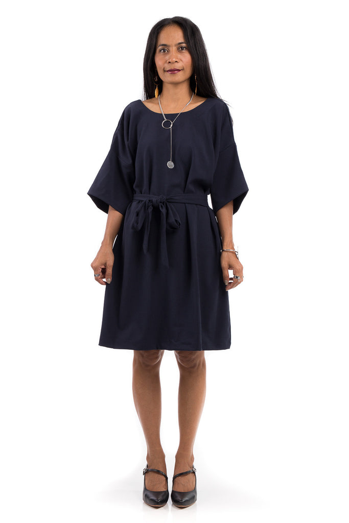 summer dress navy