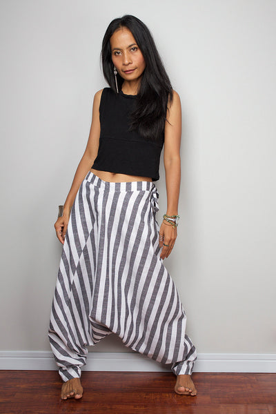 wide striped pants