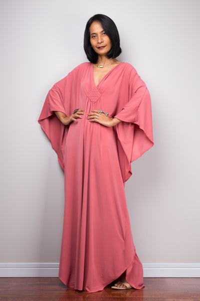 pink kimono dress