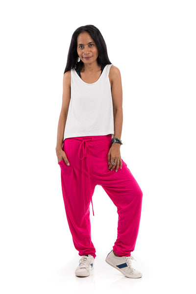 hot pink trousers