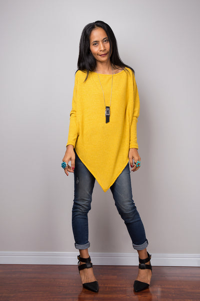 yellow pullover