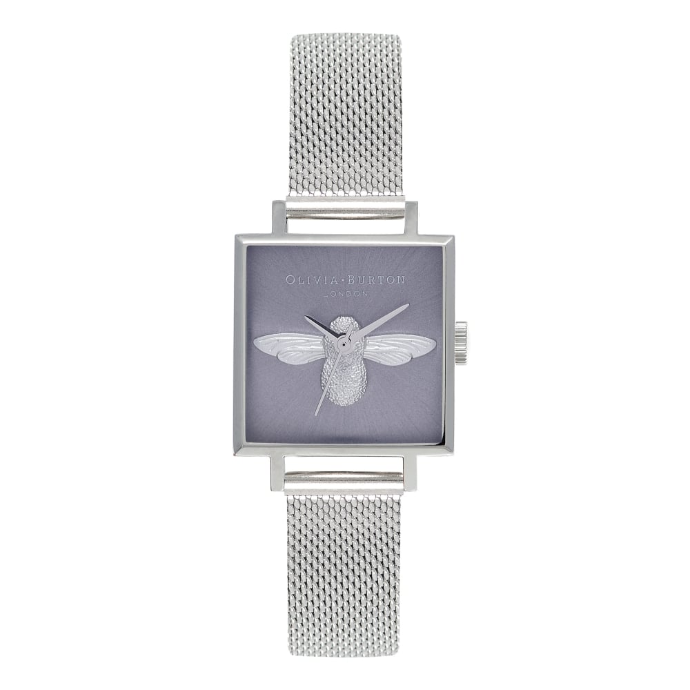 3D Bee Square Dial Lilac Sunray and 
