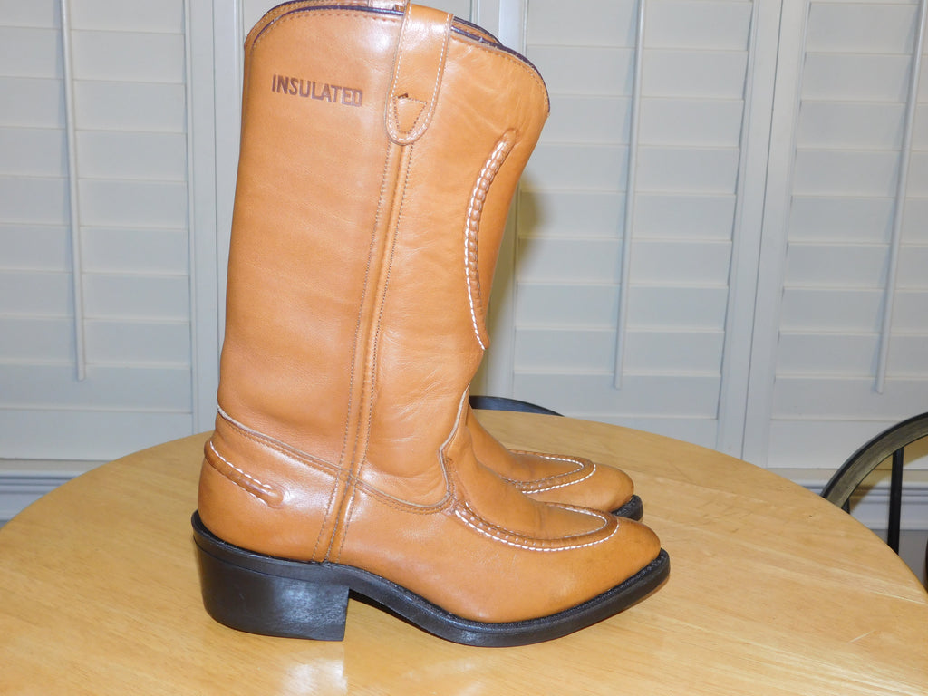 insulated western work boots