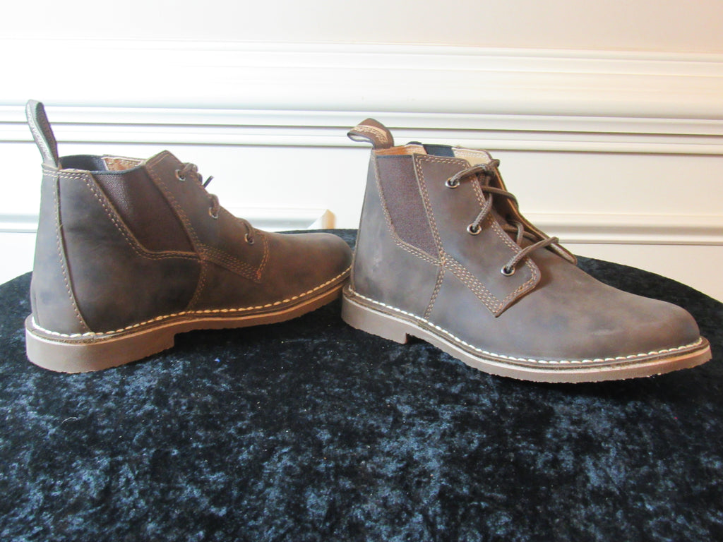 Brown Nu-buck Chukka Men's Casual Boots 