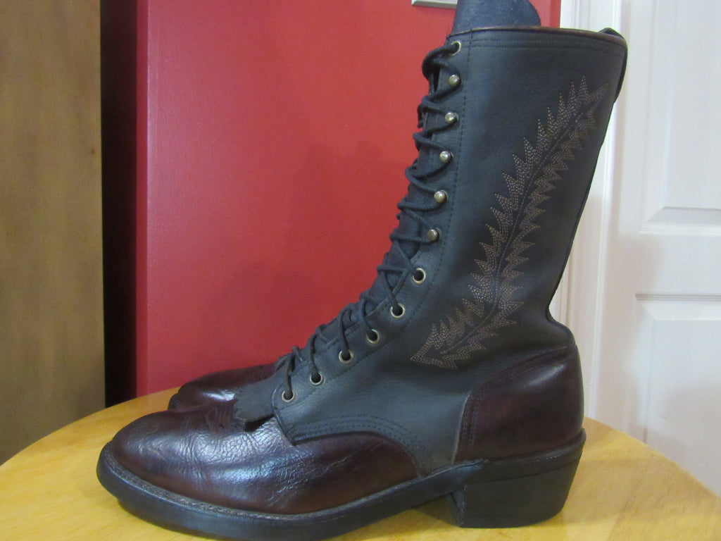 black packer boots