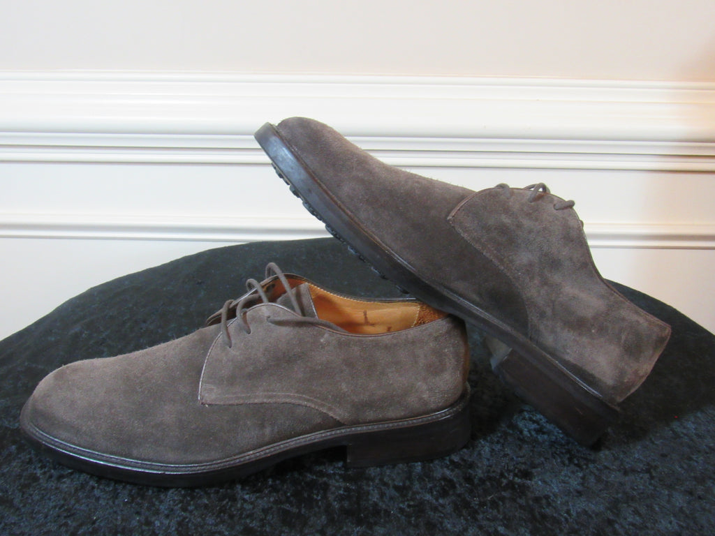 grey suede men's casual shoes