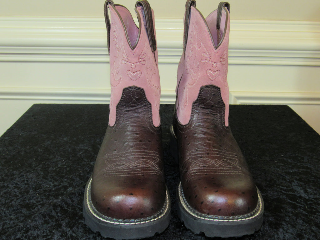 women's ariat ostrich skin boots