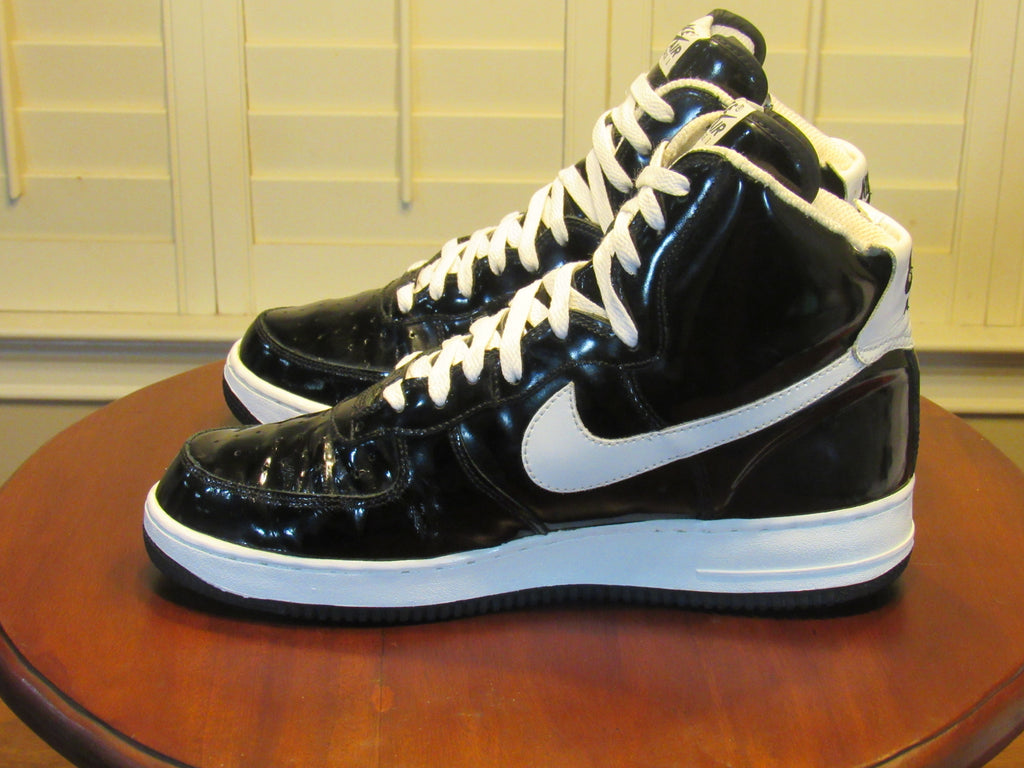 mens black patent leather nike sneakers
